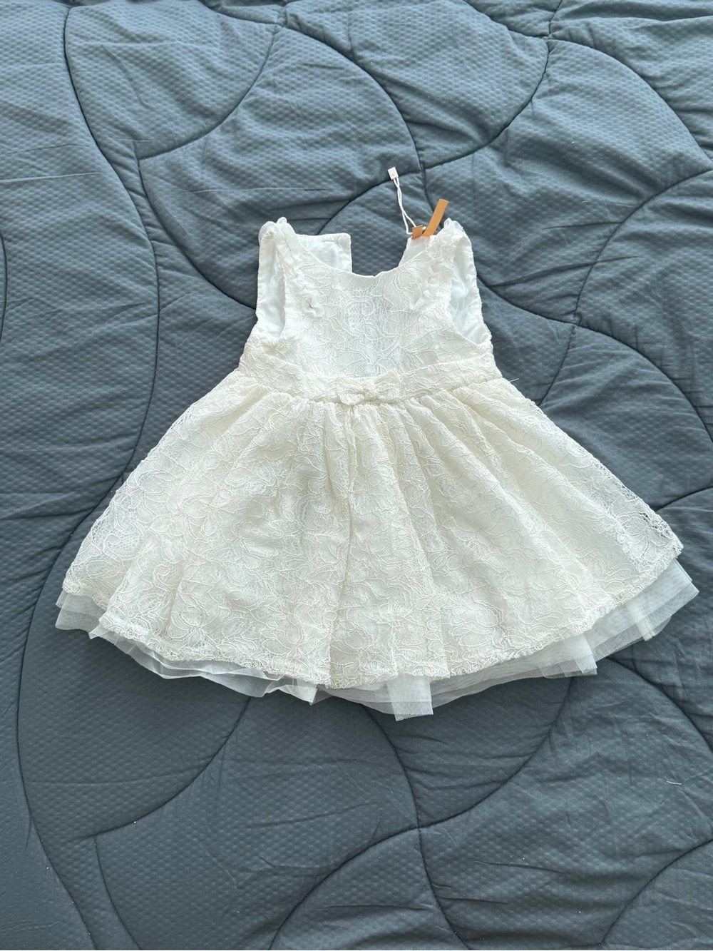 ORCHESTRA Baby girl 12M/74 cm Ivory Lace Tulle Formal Dress - like new!